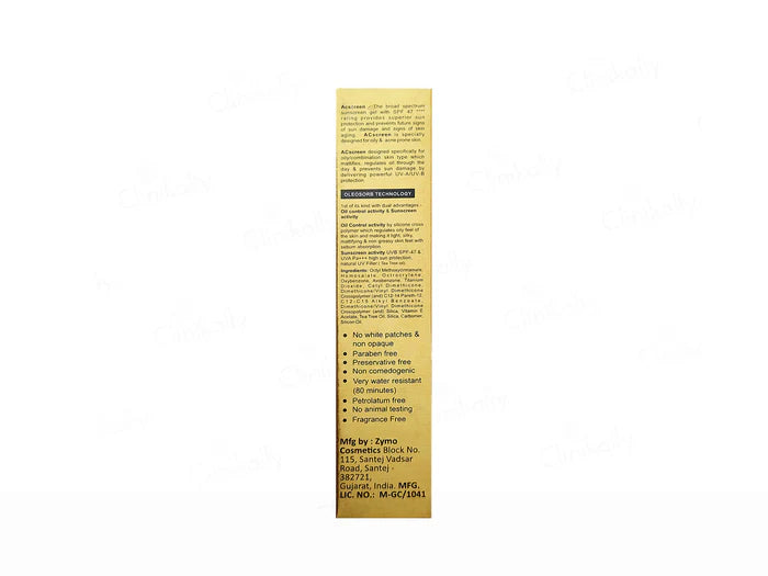 Acscreen Oil Control Sunscreen Gel SPF 47 (50 ML )