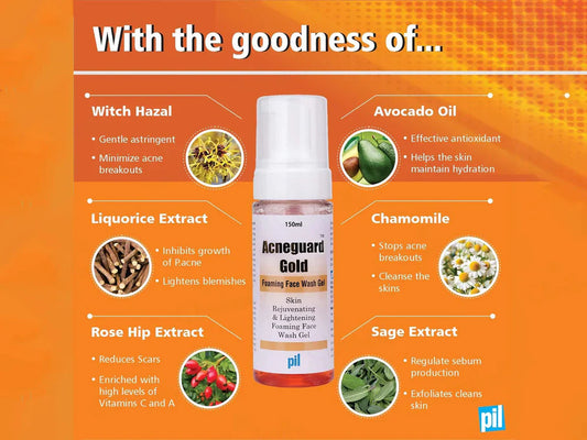 Acneguard Gold Foaming Face Wash Gel ( 150 ML )