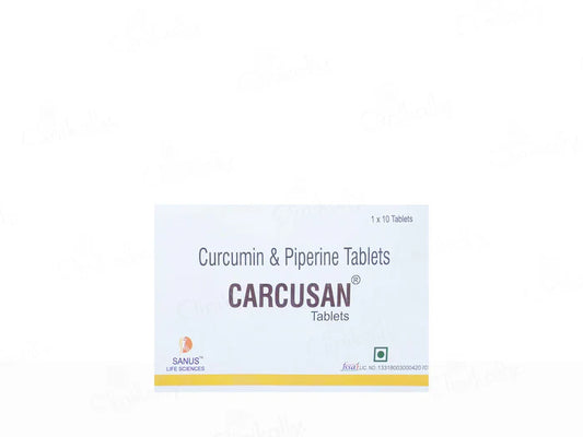 Carcusan Curcumin & Piperine Tablet(10 Tablets)