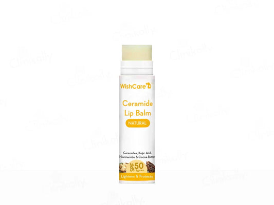 WishCare Ceramide Lip Balm - Natural SPF 50 PA+++ ( 5 GM )