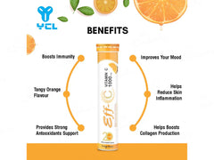 Eff-C Vitamin C 1000mg Effervescent Tablet - Orange Flavour ( 20 Tablets )