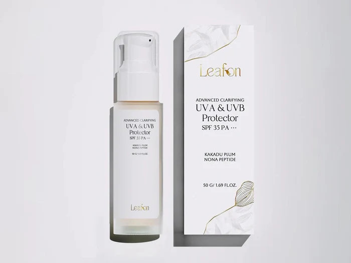 Leafon Advanced Clarifying UVA & UVB Protector Sunscreen SPF 35 PA+++ (50 GM )