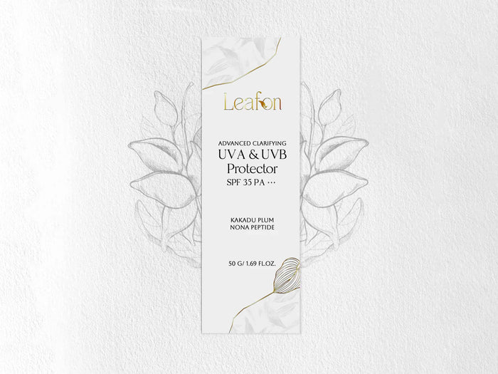 Leafon Advanced Clarifying UVA & UVB Protector Sunscreen SPF 35 PA+++ (50 GM )