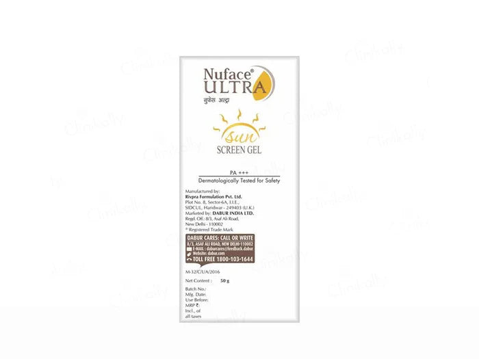 Nuface Ultra Sunscreen Gel SPF 40+ PA+++ ( 50 GM )