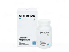 Nutrova Calcium + Magnesium Health Supplement Tablet ( 60 Tablets )