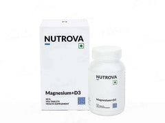 Nutrova Magnesium + D3 Health Supplement Tablet ( 60 Tablets )