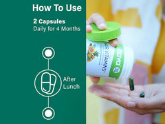 OZiva Hair Vitamins Capsule For Hair Growth & Hair Fall Control (60 Capsules)