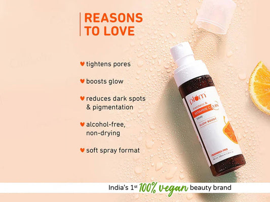 Plum 1.5% Vitamin C Glow Boost Face Toner With Mandarin ( 100 ML )