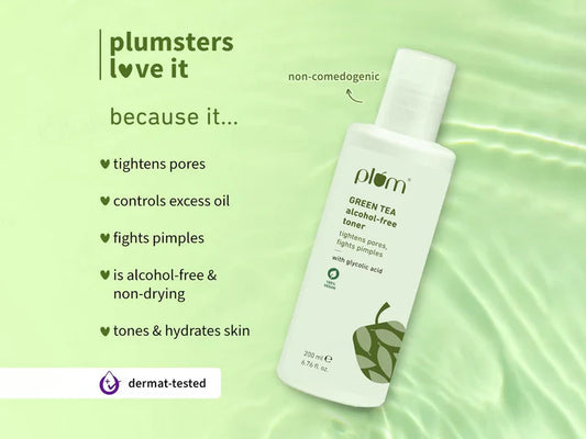 Plum Green Tea Alcohol-Free Face Toner With Glycolic Acid ( 200 ML )