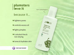 Plum Green Tea Alcohol-Free Face Toner With Glycolic Acid ( 200 ML )