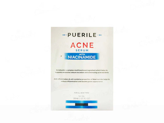Puerile Acne Serum With Niacinamide ( 30 ML )