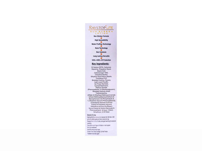 Raystop Lite Sunscreen Lotion SPF 30 PA+++ ( 50 GM )