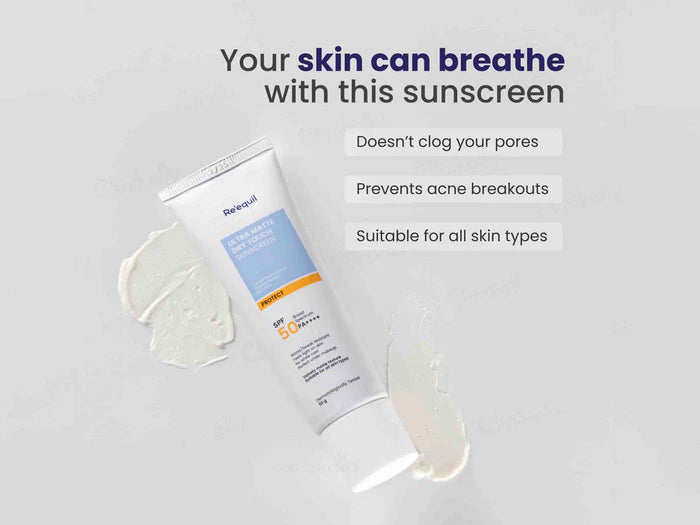Re'equil Ultra Matte Dry Touch Sunscreen Gel SPF 50 PA++++ ( 50 GM )