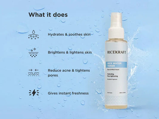 RiceKraft Rice Water Hydrating & Pore Tightening Toner With Rose & Witch Hazel ( 100 ML )