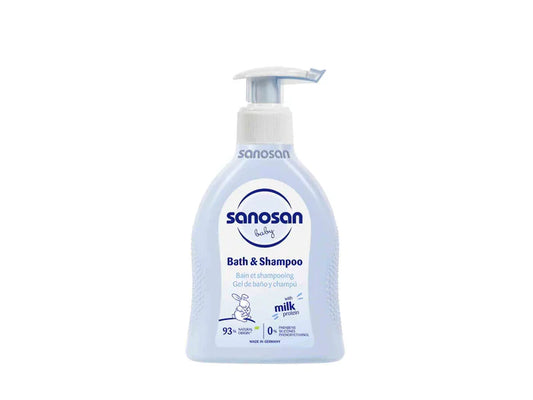 Sanosan Baby Milk Protein Bath & Shampoo(200 ml)