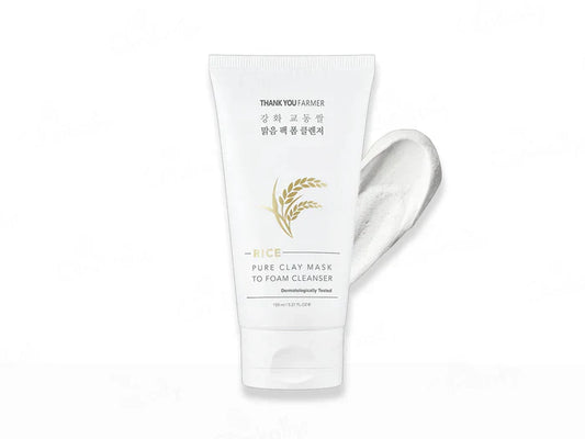 Thank You Farmer Rice Pure Clay Mask To Foam Cleanser(150 ml)