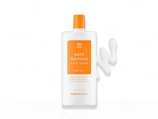 Thank You Farmer Safe Sun Fluid Age 0880 Sunscreen SPF 50+ PA++++(100 ml)