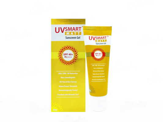 UVsmart Matt Sunscreen Gel SPF 40+/ PA++++ ( 50 GM )