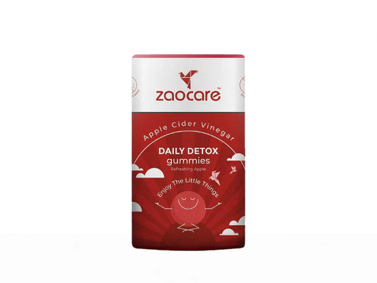 Zaocare Daily Detox Apple Cider Vinegar Gummies - Refreshing Apple Flavour ( 30 Gummies )