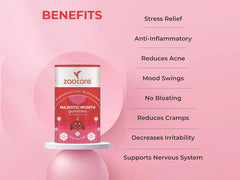 Zaocare Majestic Month Premenstrual Syndrome Gummies - Luscious Mixed Berries Flavour ( 30 Gummies )