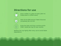 Zaocare Super Greens Effervescent Tablet - Lime Flavour ( 15 Tablets )