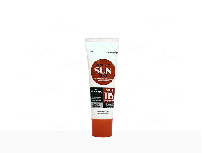 Venusia Sun Tint Velvet Touch Sunscreen Gel SPF 115+ PA++++ ( 50 GM )