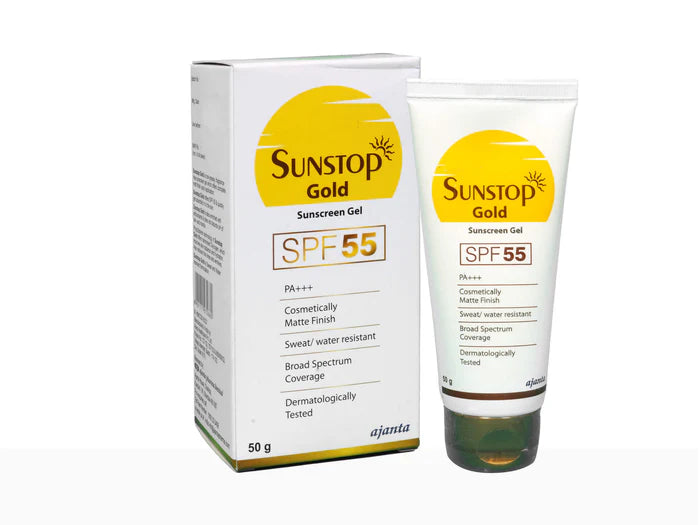 Sunstop Gold Sunscreen Gel SPF 55 PA+++ ( 50 GM )
