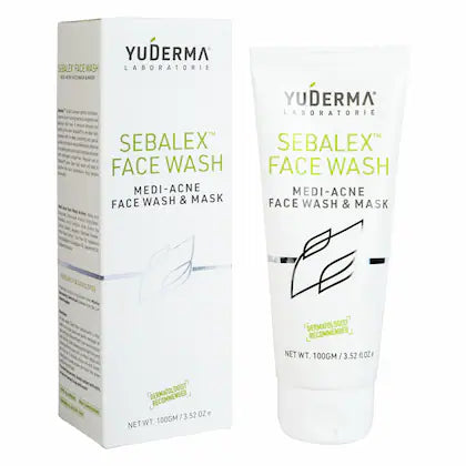 Yuderma Sebalex Face Wash- 2in1 Facewash& Mask | Treats Acne | 100g