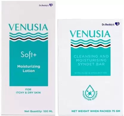 Venusia Soft+ Lotion 100ml and Venusia Moisturizing(75gm)