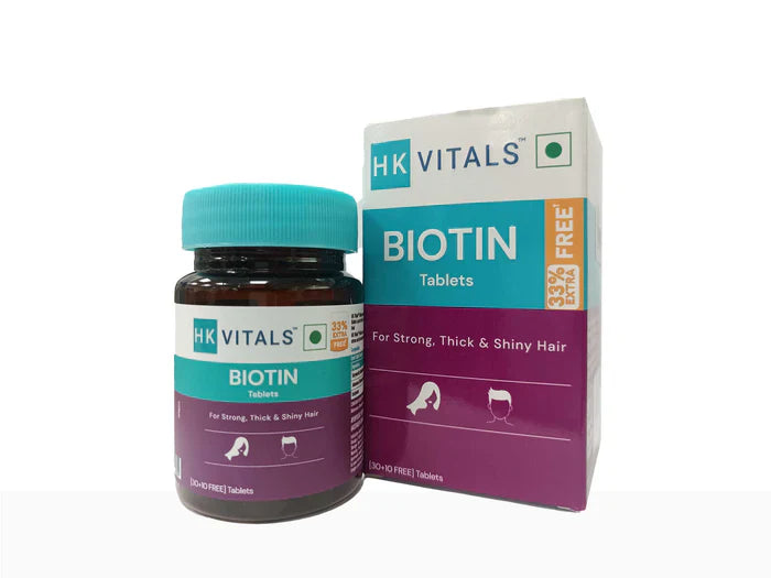 HK Vitals Biotin 10000 mcg Tablet(40 Tablets)