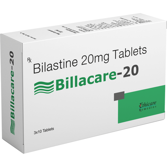 Billacare 20mg Tablets (10 Tabs x 1 Strip)