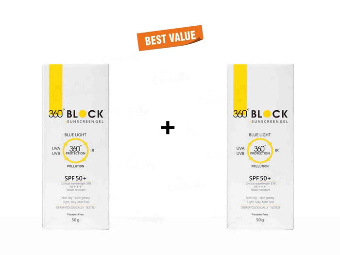 360 Block Sunscreen Gel SPF 50+ (50 ML)