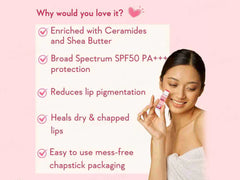 WishCare Ceramide Lip Balm - Tinted SPF 50 PA+++ ( 5 GM )