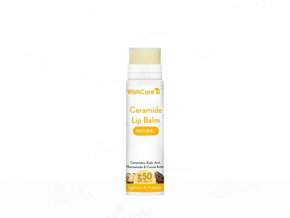 WishCare Ceramide Lip Balm - Natural SPF 50 PA+++ ( 5 GM )