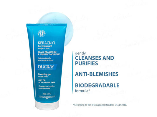 Ducray Keracnyl Gel Moussant ( 200 ML )