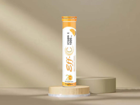 Eff-C Vitamin C 1000mg Effervescent Tablet - Orange Flavour ( 20 Tablets )