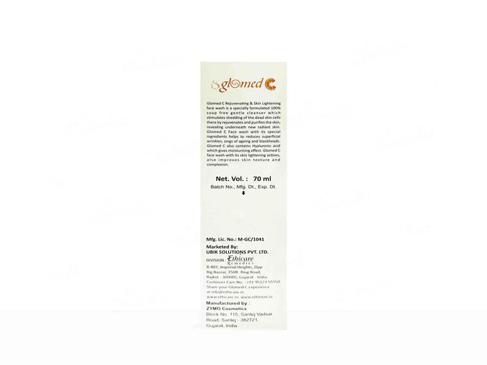 Glomed C Rejuvenating & Skin Lightening Face Wash ( 70 ML )