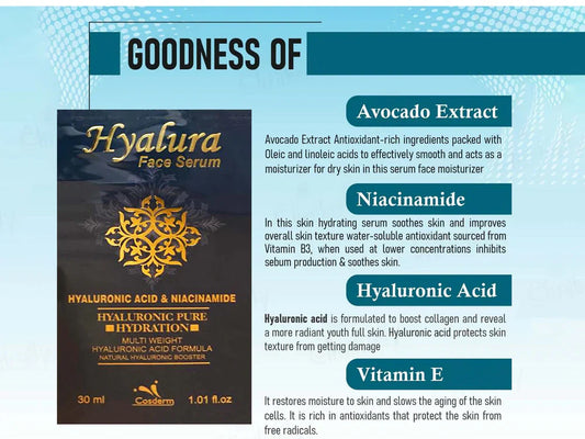 Hyalura Hyaluronic Pure Hydration Face Serum ( 30 ML )