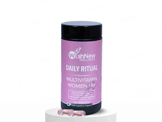 WishNew Wellness Daily Ritual Multivitamin Capsule For Women 18+(60 Capsules)