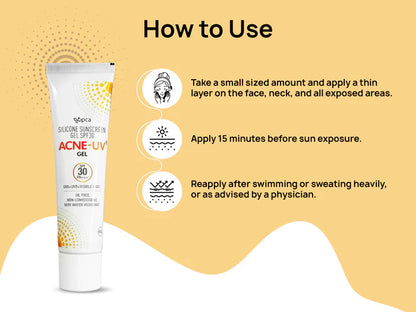 IPCA Acne-UV Gel Sunscreen SPF 30/PA+++ (30 GM)