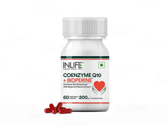 Inlife Coenzyme Q10 + Bioperine Nutraceutical Vegetarian Capsule(60 Capsules)
