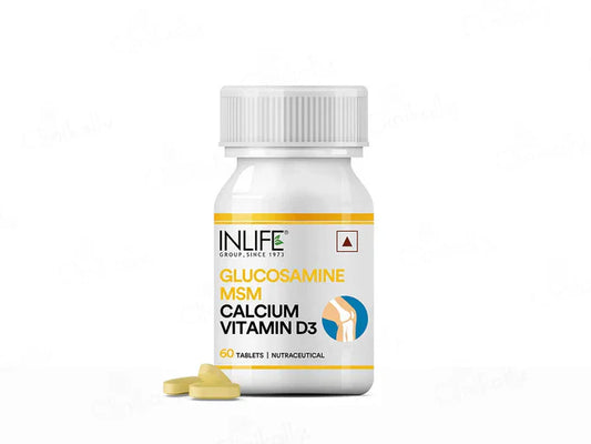 Inlife Glucosamine With MSM, Calcium & Vitamin D3 Nutraceutical Tablet(60 Tablets)