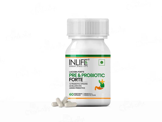 Inlife Lacoba Forte Pre & Probiotic Vegetarian Capsule(60 Capsules)
