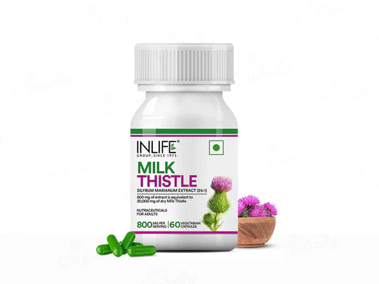 Inlife Milk Thistle 800mg Vegetarian Capsule(60 Capsules)