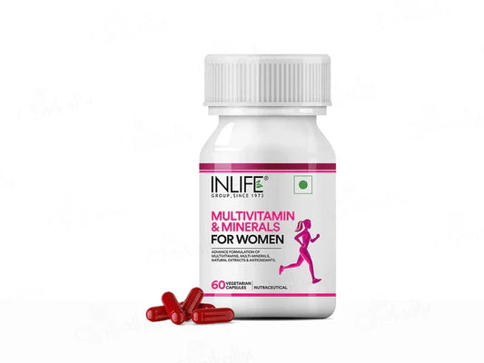Inlife Multivitamin & Minerals Vegetarian Capsule For Women(60 Capsules)