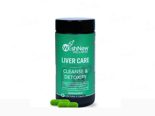 WishNew Wellness Liver Care Cleanse & Detoxify Capsule(60 Capsules)