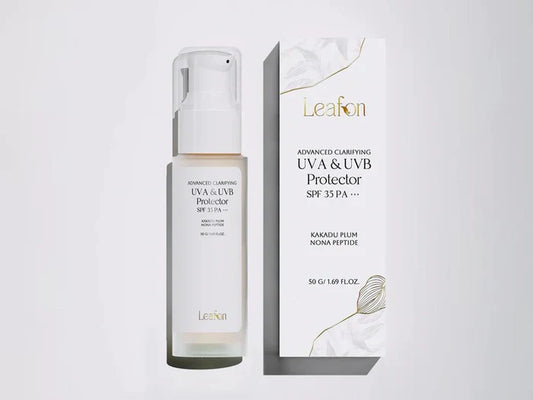 Leafon Advanced Clarifying UVA & UVB Protector Sunscreen SPF 35 PA+++ (50 GM )