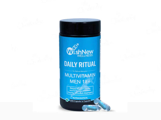 WishNew Wellness Daily Ritual Multivitamin Capsule For Men 18+(60 Capsules)