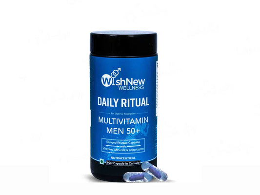 WishNew Wellness Daily Ritual Multivitamin Capsule For Men 50+(60 Capsules)