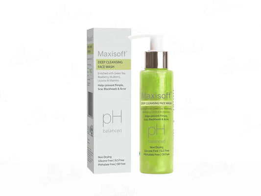 Maxisoft pH Balanced Deep Cleansing Face Wash(100 ml)